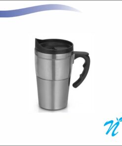 Dual Transparent Steel Mug - 400 ml