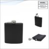 Black Hip Flask - 7oz