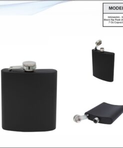 Black Hip Flask - 7oz