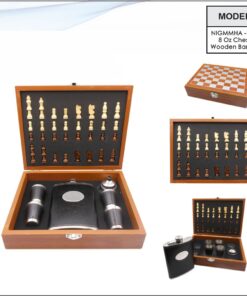 Wooden Chess Bar Set