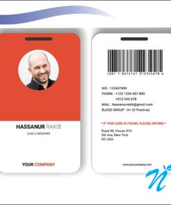 Multi Colour Employee Card