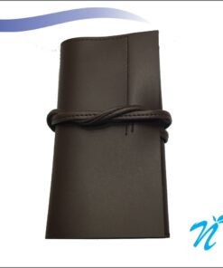 Faux Leather Travel Accessories Kit (Dark Brown)