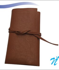 Faux Leather Travel Accessories Kit (Tan Colour)
