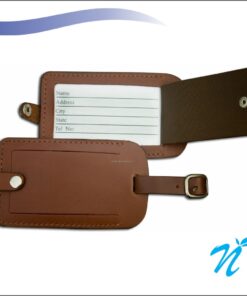 Faux Leather Luggage Tag