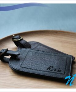 Faux Leather Luggage Tag