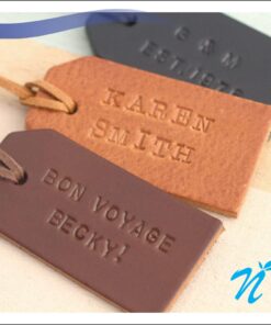Faux Leather Luggage Tag