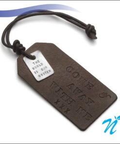 Faux Leather Luggage Tag