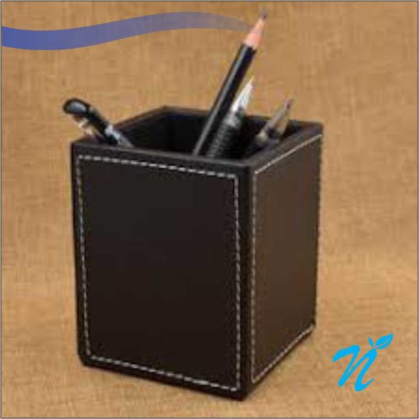 Pure Leather Pen Stand
