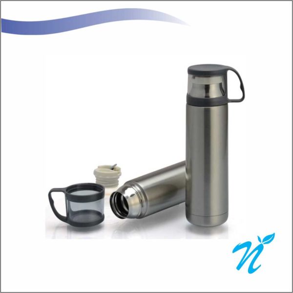 Steel Flask With Cup