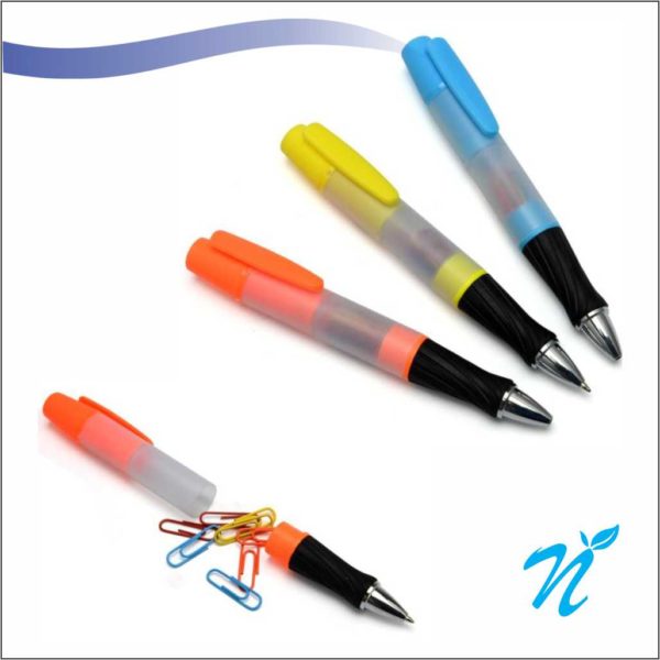 Stationery pen with Clips