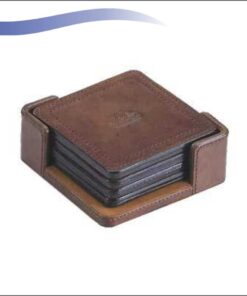 Leatherette Coaster - Set of 4
