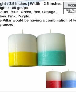 Dual Scented Pillar ( Set of two )
