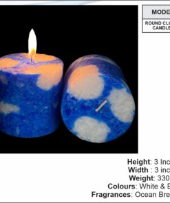 Round Cloud Candle