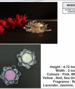 Glass Lotus Candle