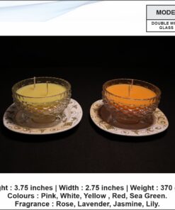 Double Wick Glass Candle