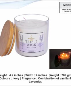 Triple Wick Candle