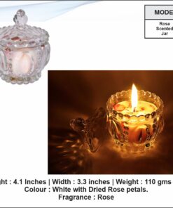 Rose Scented Jar Candle