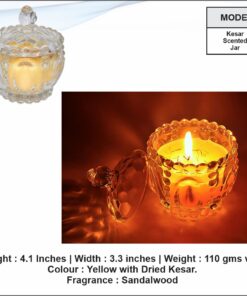 Kesar Scented Jar Candle