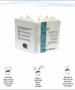 Plantable A5 Notepad - Wire-O Binding