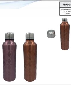 Diamond Cut Steel Sipper Bottle - 750 ml