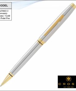 Coventry Chrome/Gold Ball Point Pen