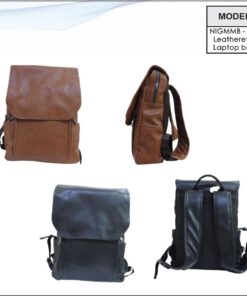 Leatherette Laptop Backpack
