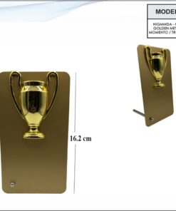 Golden Metal Desktop Plaque