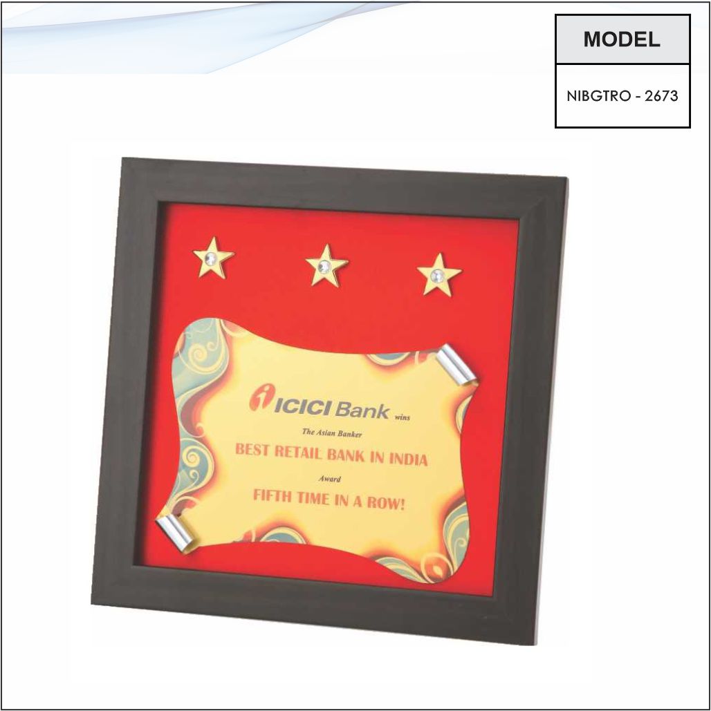 Plaque 11 inches x 11 inches