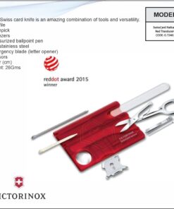 Victorinox SwissCard Nailcare, Red Translucent