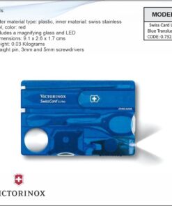 Victorinox Swiss Card Lite ,Blue Translucent