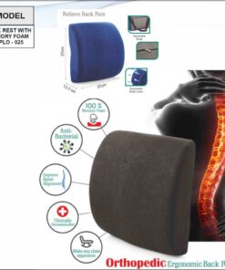 Premium Ergonomic Backrest with Memory Foam