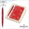 Sheaffer A6 Red Printed Notebook And Pen Combo