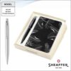 Sheaffer A6 Black Printed Notebook And Pen Combo