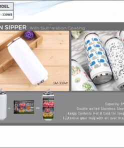 Can Sipper With Sublimation - 340 ml