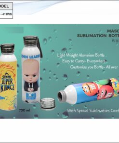 MASCOT ALUMINIUM BOTTLE WITH SUBLIMATION - 600ML