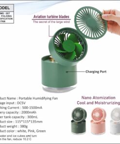 2 in 1 Folding Humidification Fan