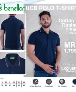 UCB Polo Tshirt - Navy Blue With Tipping