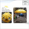 Garden Umbrella - 42 Inches Heavy Digital Print