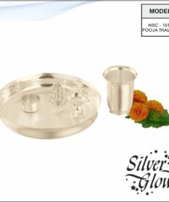 Pooja Thali Set ( Silver Coated )