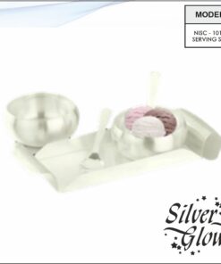 Tray And Bowl Set ( Silver Coated )