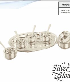 Tray And Bowl Set ( Silver Coated )