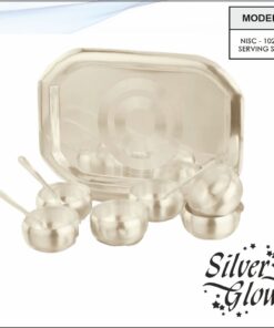 Tray And Bowl Set ( Silver Coated )