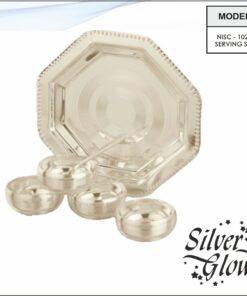Tray And Bowl Set ( Silver Coated )