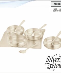 Tray And Bowl Set ( Silver Coated )