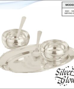 Tray And Bowl Set ( Silver Coated )