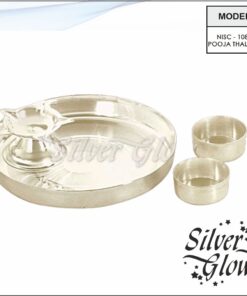 Pooja Thali Set ( Silver Coated )