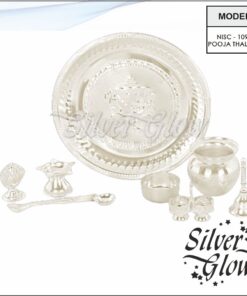 Pooja Thali Set ( Silver Coated )