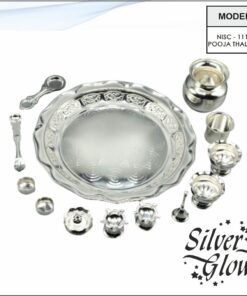 Pooja Thali Set ( Silver Coated )