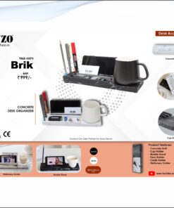 Fuzo Concrete Desk Organiser