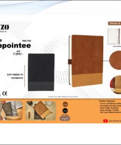Fuzo Soft Ribbed PU Notebook